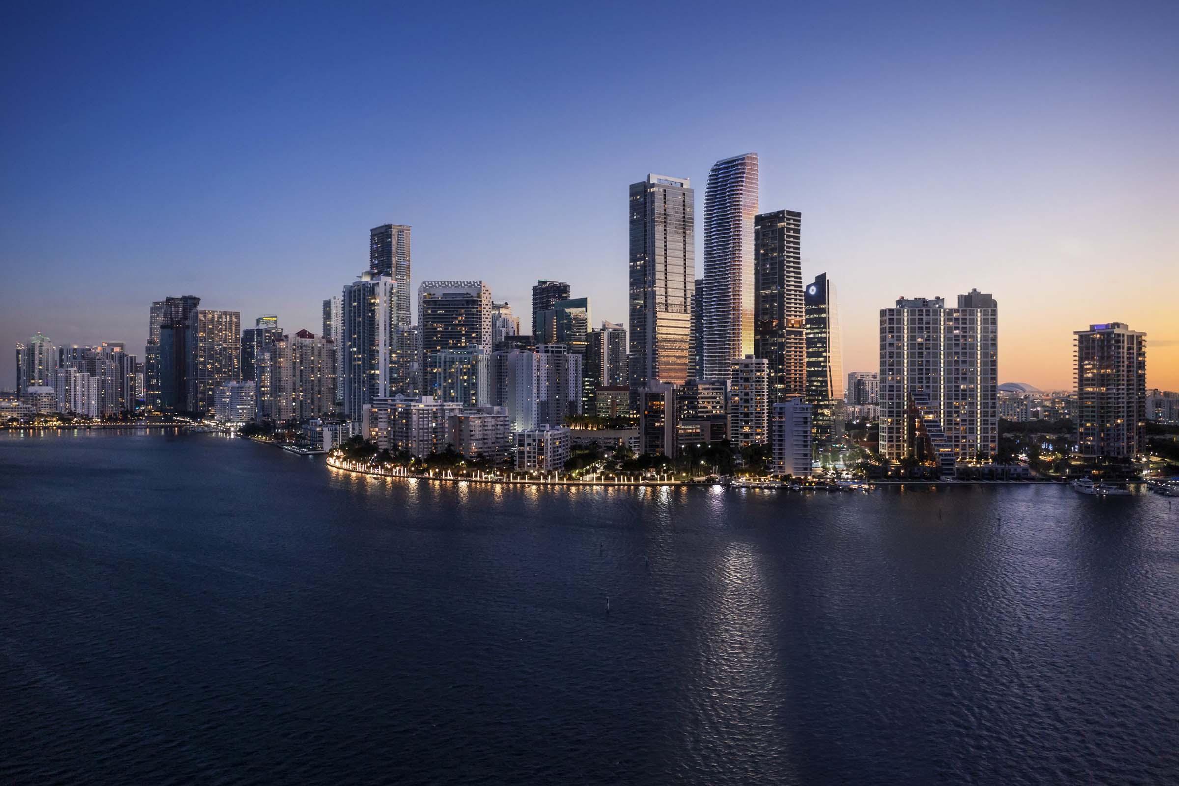 Rendering of 1428 Brickell Skyline